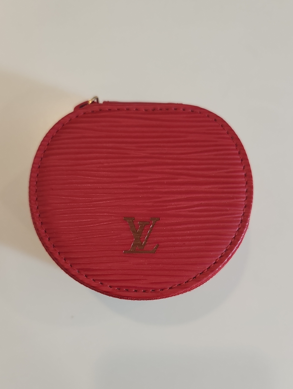 Red Leather Jewelry Case